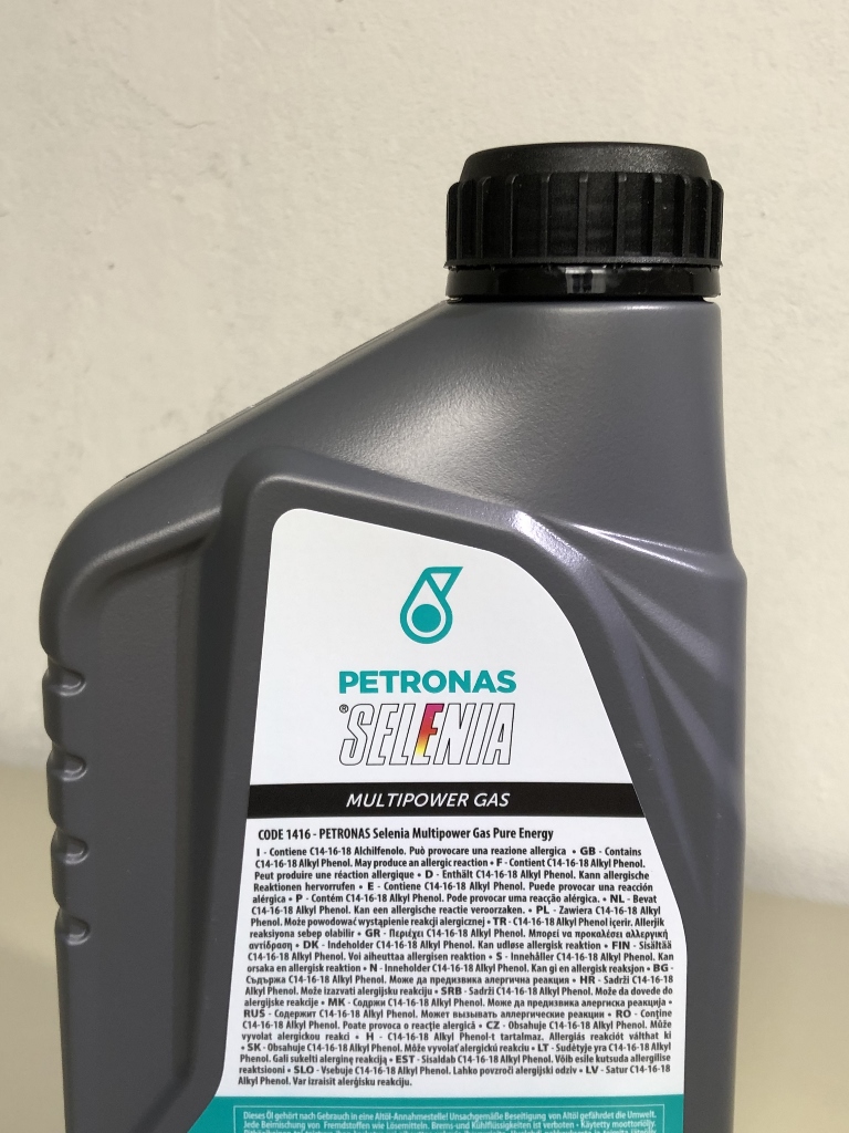 Petronas – Olio SELENIA PURE ENERGY 5W40 gas 2 Lt – Pizzola Autoricambi